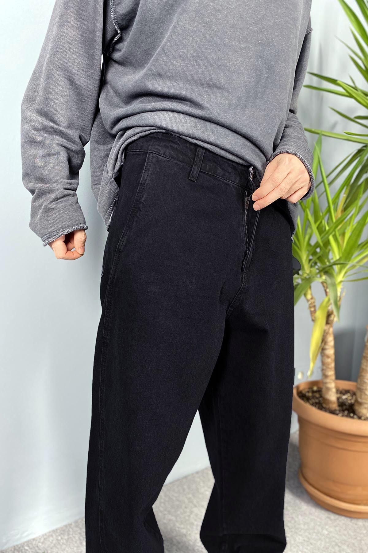  Balon Kesim Baggy Pantolon Siyah