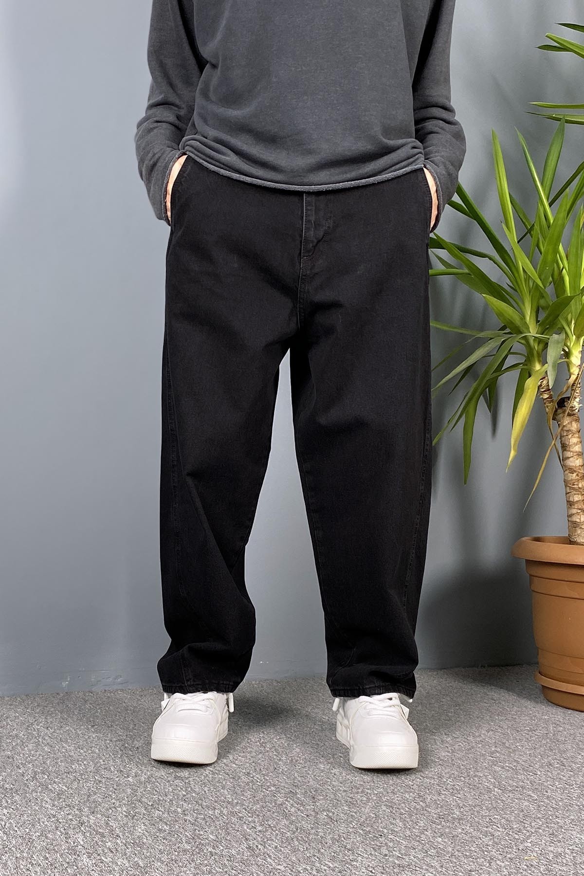  Balon Kesim Baggy Pantolon Siyah