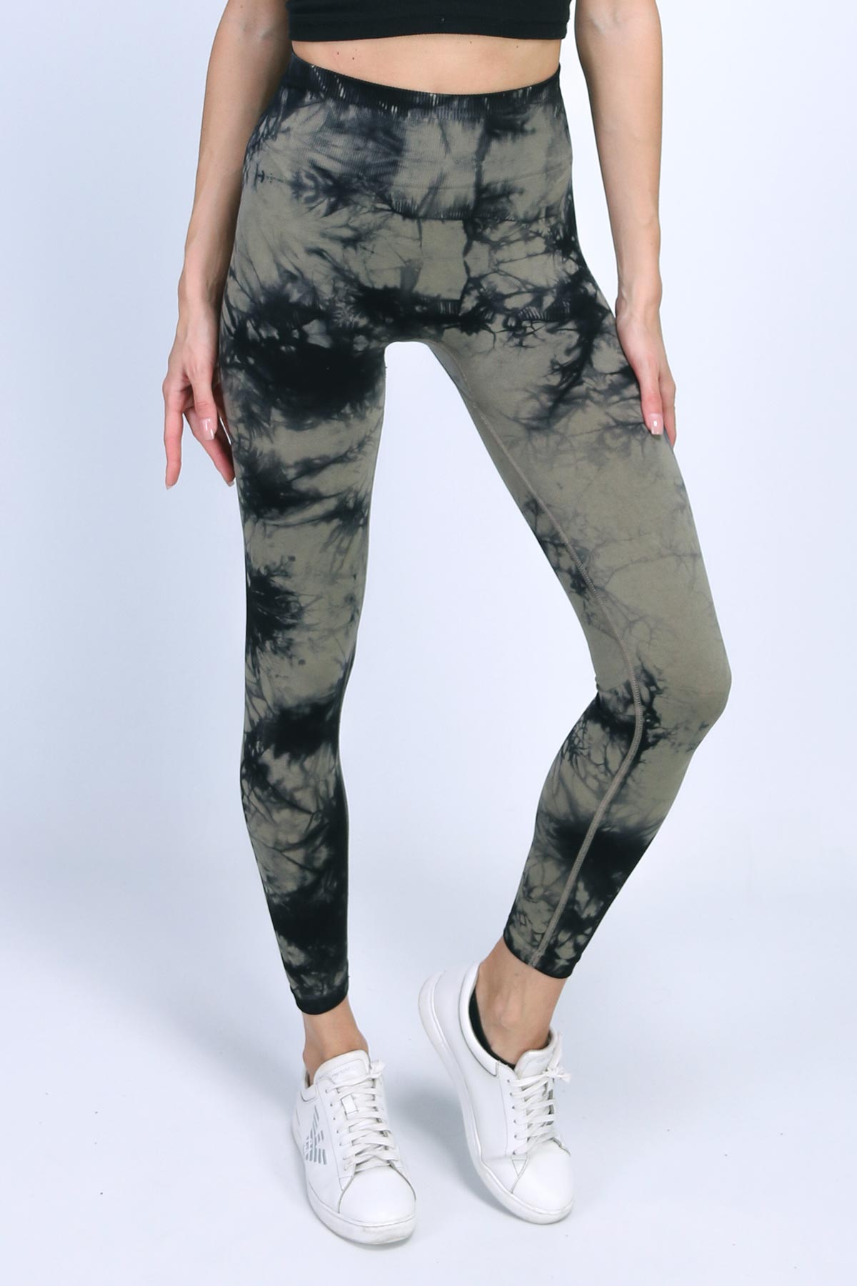  Batik Tayt Desenli Spor Tayt Toparlayıcı Push-Up