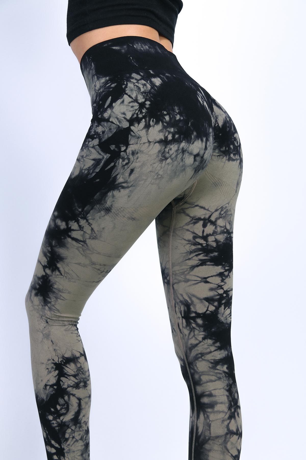  Batik Tayt Desenli Spor Tayt Toparlayıcı Push-Up