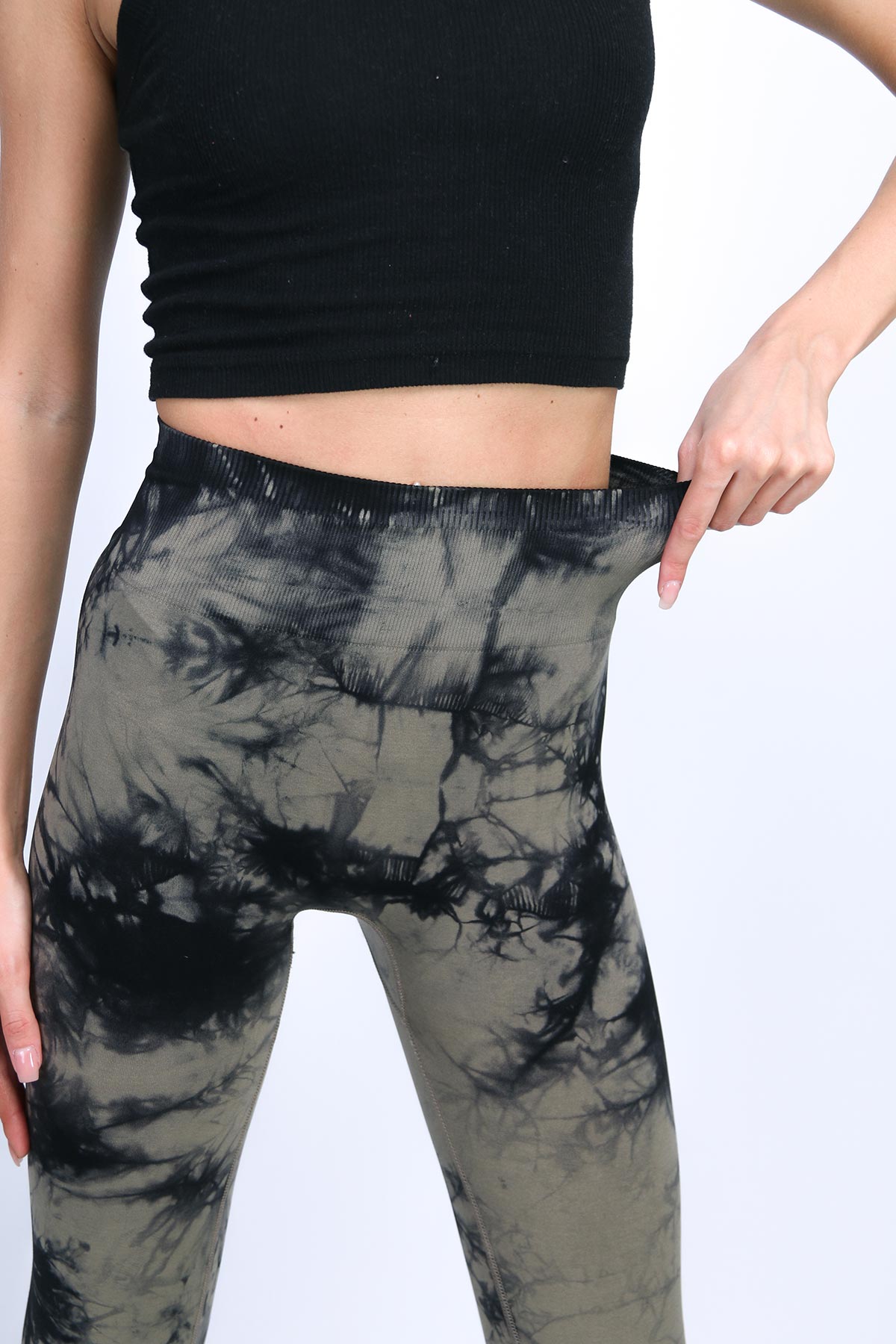  Batik Tayt Desenli Spor Tayt Toparlayıcı Push-Up