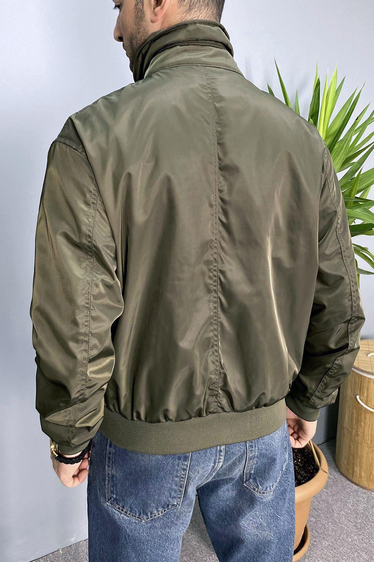  Zara Model Büyük Cep Detaylı Bomber Mont