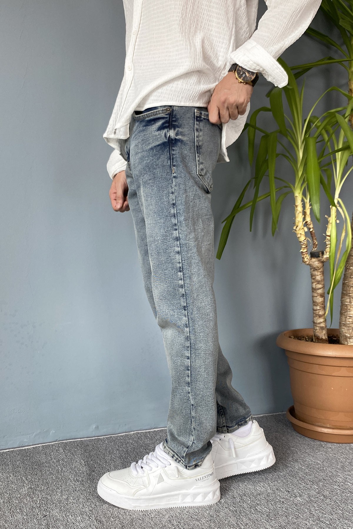  Açık Mavi Regular Jean - Kot Pantolon