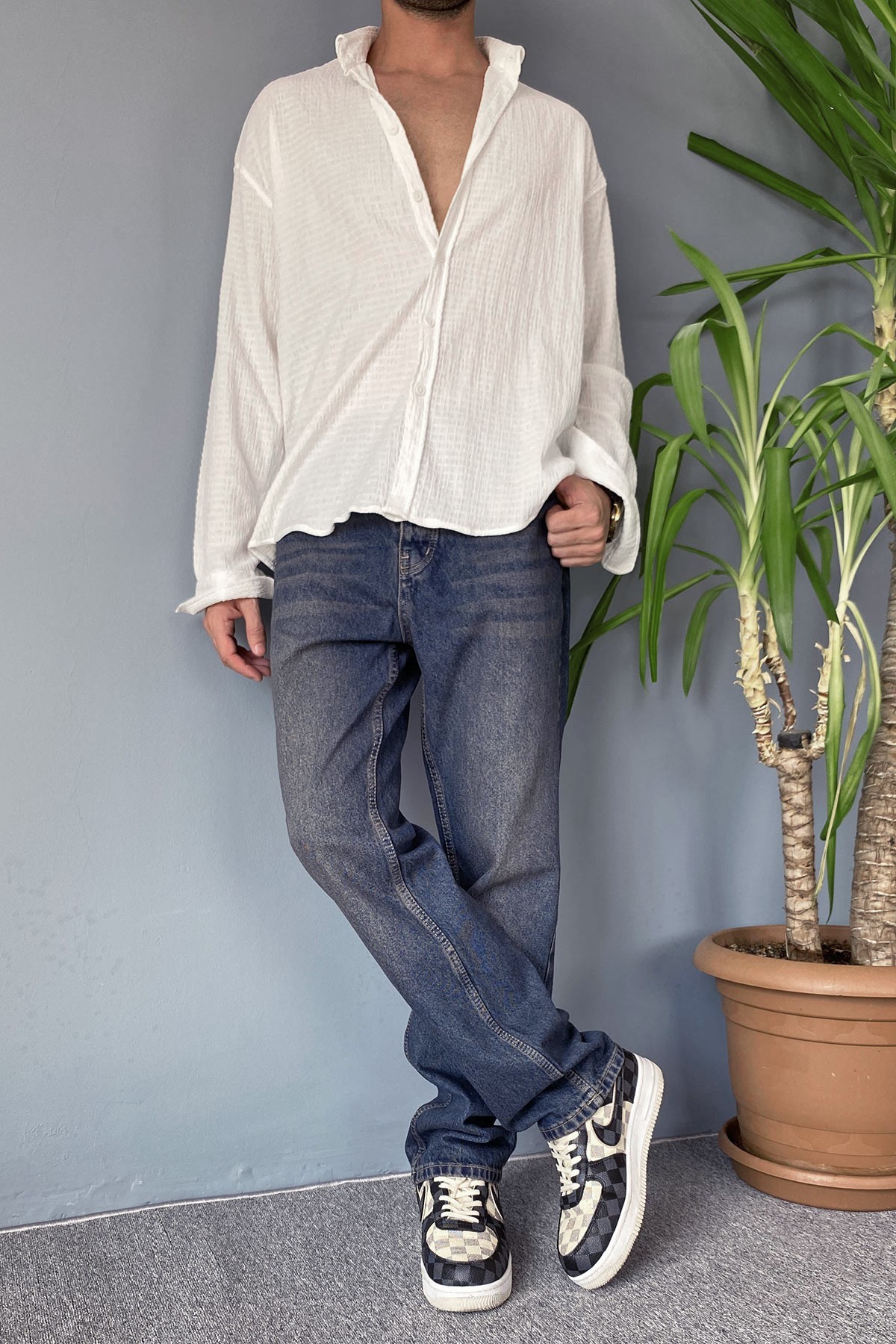  Lacivert Regular Jean - Kot Pantolon