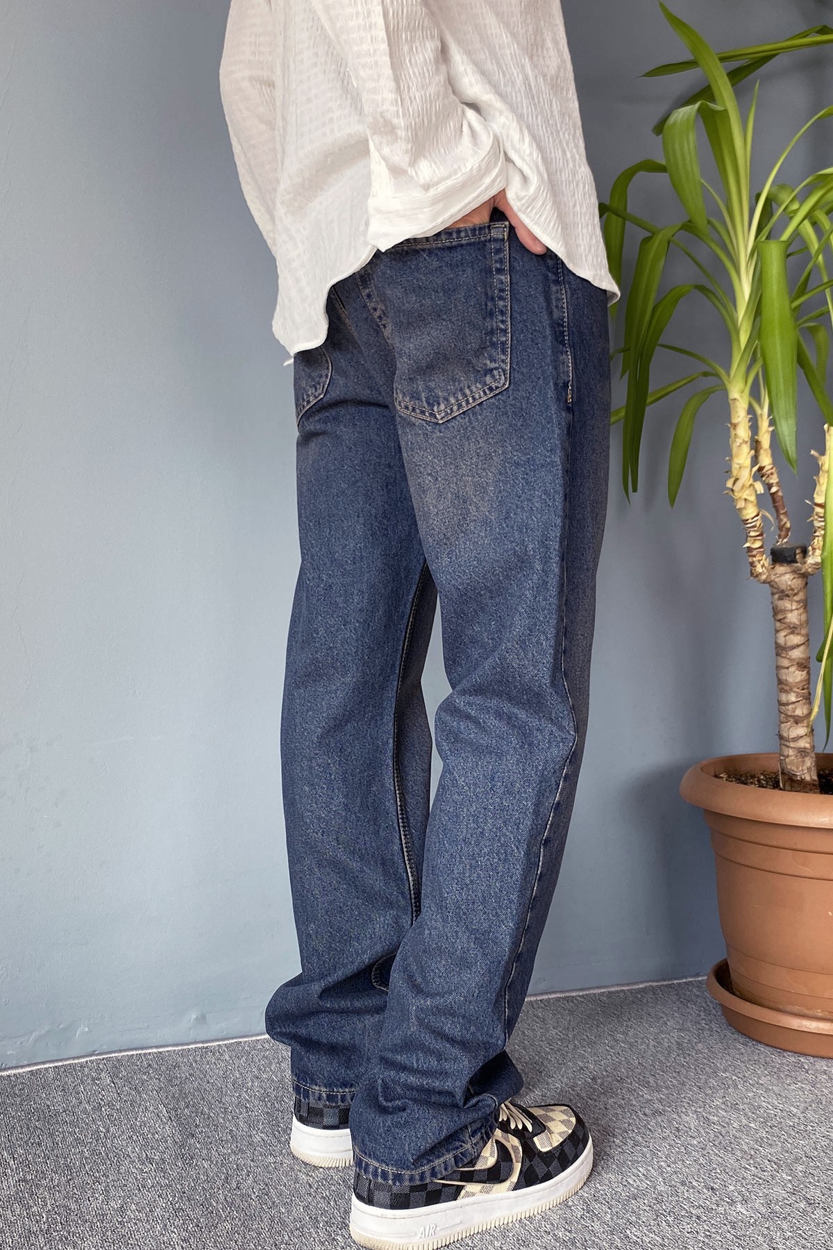  Lacivert Regular Jean - Kot Pantolon