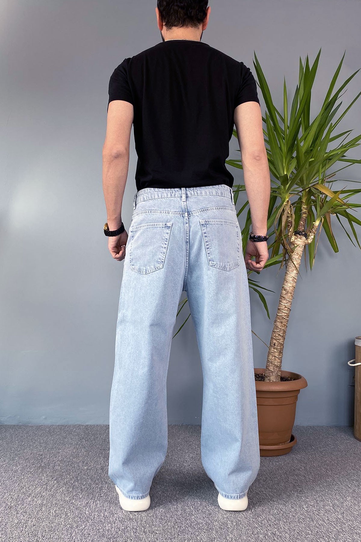  Mavi Baggy Jean - Kot Pantolon