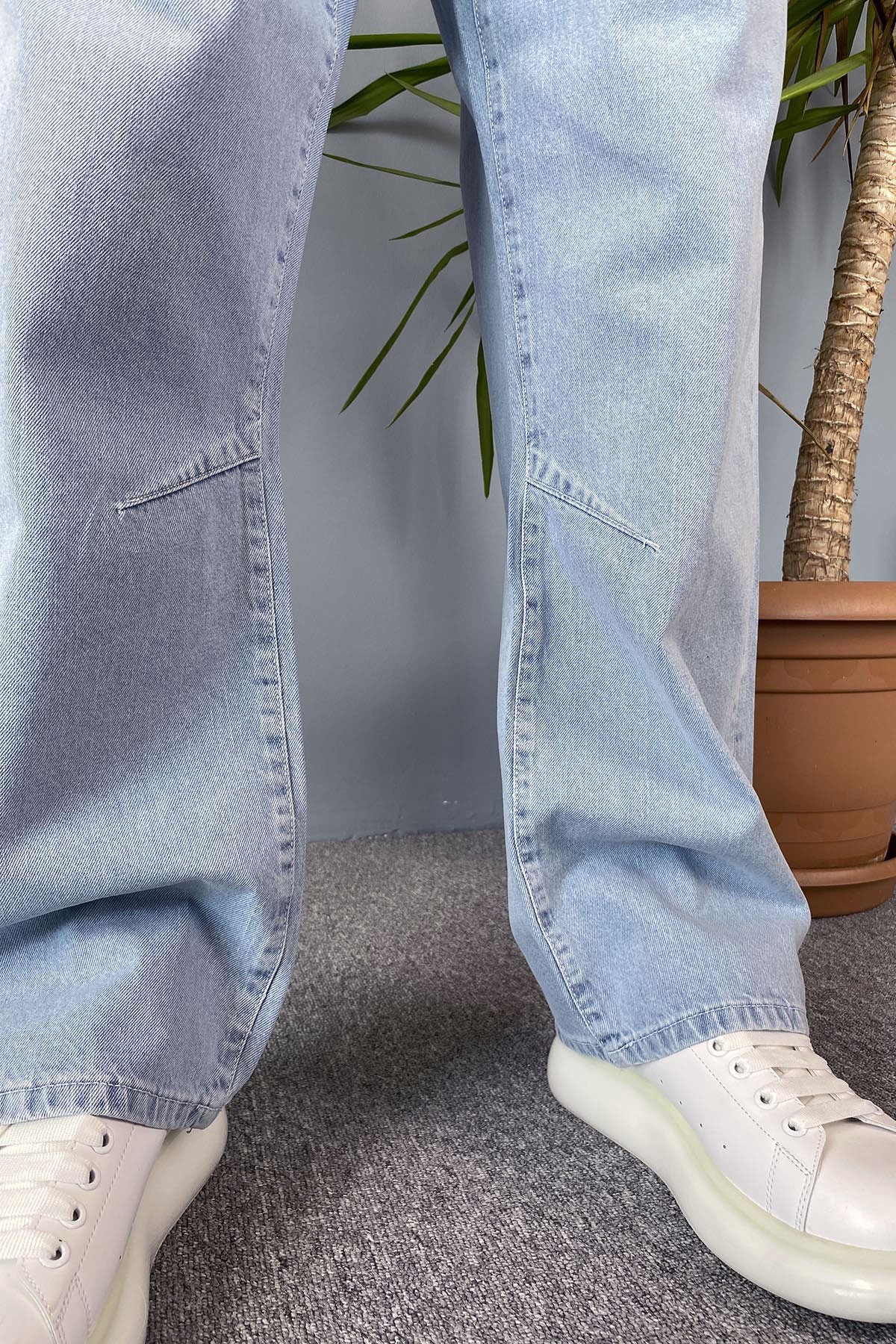  Mavi Baggy Jean - Kot Pantolon