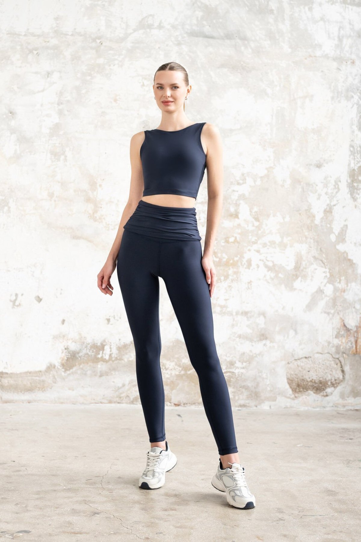 Lismina Erkek Toleda Lacivert Spor Tayt Fitness Ekstra Yüksek Bel 508