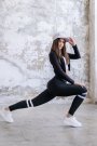 Dar Kesim Bacak Şeritli Ekstra Yüksel Bel Spor Tayt lsm