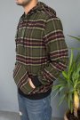 Arkası Kedi Baskılı Kapüşonlu Sweatshirt Kanguru Cepli Oversize