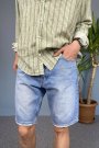 Boyfriend Taşlanmış Kot Şort