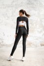 Dar Kesim Dalgıç Kumaş Siyah Sporcu Bolero