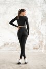 Dar Kesim Dalgıç Kumaş Siyah Sporcu Bolero