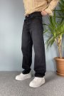 Dar Kesim Siyah Denim Jean - Kot Pantolon
