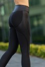 Dar Kesim Siyah Ekstra Yüksek Bel Spor Tayt Fitness