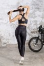 Dar Kesim Spor Tayt Toparlayıcı Yılan Deri Görünümlü Fitness Tayt