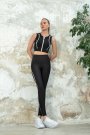 Dar Kesim Spor Toparlayıcı Vanves Fitness Tayt Siyah Renk