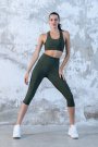 Dar Kesim Toparlayıcı Yüksek Bel Kapri Fitness Tayt