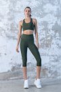 Dar Kesim Toparlayıcı Yüksek Bel Kapri Fitness Tayt