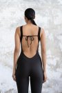 Dar Kesim Yoga Pilates Taytı Spor Tulum Toparlayıcı Sırt Dekolteli