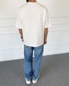 Ekru Basic Oversize Tişört