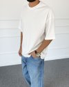 Ekru Basic Oversize Tişört