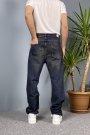 Eskitme Jean Denim Regular Kalıp Kot Pantolon
