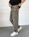 Eskitme Nakışlı Yıkalamalı Regular Kalıp Denim Jean Kot Pantolon