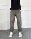 Eskitme Nakışlı Yıkalamalı Regular Kalıp Denim Jean Kot Pantolon