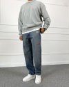 Eskitme Nakışlı Yıkamalı Regular Kalıp Denim Jean