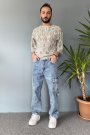 Kargo Cepli Mavi  Jean - Kot Pantolon