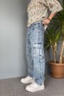 Kargo Cepli Mavi  Jean - Kot Pantolon