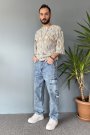 Kargo Cepli Mavi  Jean - Kot Pantolon