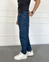 Lacivert Baggy Fit Jean Kot Pantolon