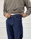 Lacivert Slim Fit Likralı Jean - Kot Pantolon