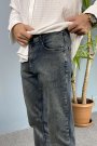 Lacivert Jean - Kot Pantolon Eskitme Fit Kesim