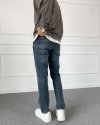 Lacivert Slim Fit Likralı Jean - Kot Pantolon