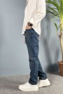 Lacivert Jean Regular Kalıp - Kot Pantolon