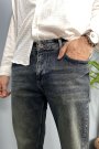 Lacivert Eskitme Dar Paça Kot Pantolon