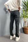 Lacivert Eskitme Dar Paça Kot Pantolon