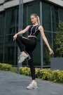 Dar Kesim Spor Tayt Toparlayıcı Fitness Nancy Tayt Tül Detay