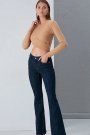 Önü Çapraz Crop Tasarım Kaşkorse Taba Bluz