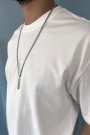 Oversize Fit %100 Pamuk Orta Kalın Dokulu Ekru T-Shirt