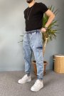 Boyfriend Jogger Kargo Cepli Jean Pantolon