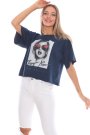 Begin Now Salaş Tasarım Mavi Kadın Sweatshirt