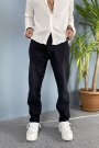 Boyfriend Taşlanmış Siyah Jean - Kot Pantolon