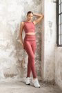 Toleda Gül Rengi Spor Tayt Fitness Ekstra Yüksek Bel 508
