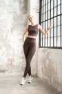 Toleda Kahverengi Spor Tayt Fitness Ekstra Yüksek Bel 508