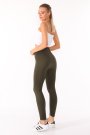 Toparlayıcı Triko Tayt Bir Beden İnce Gösteren Yüksek Bel