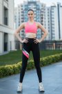 Dar Kesim Spor Tayt Toparlayıcı Fitness Siyah Push- Up Özellikli